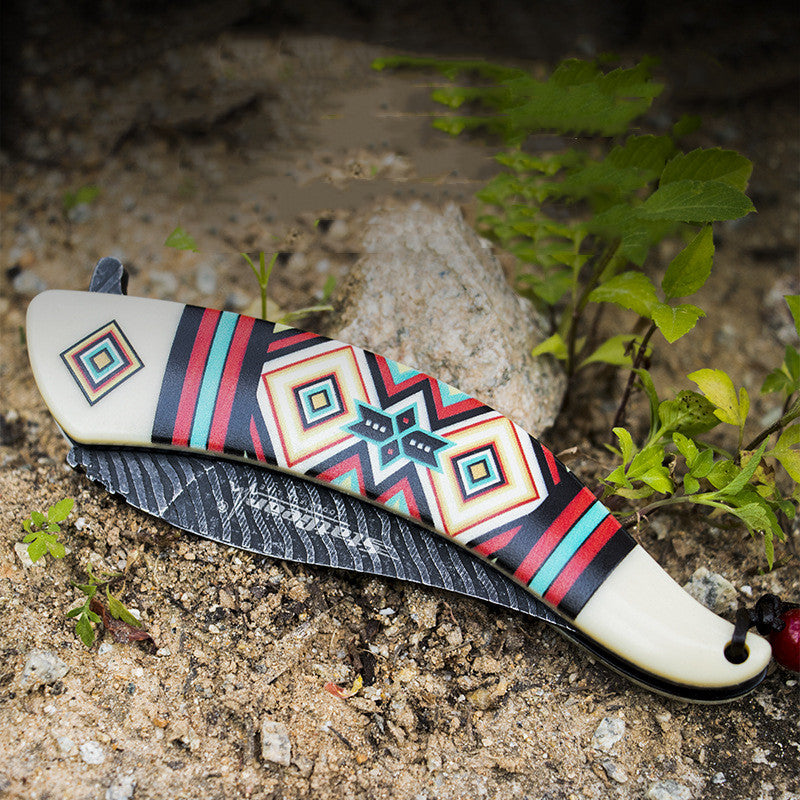 Folding Survival Knife for Outdoor Camping, Hiking & Everyday Adventure