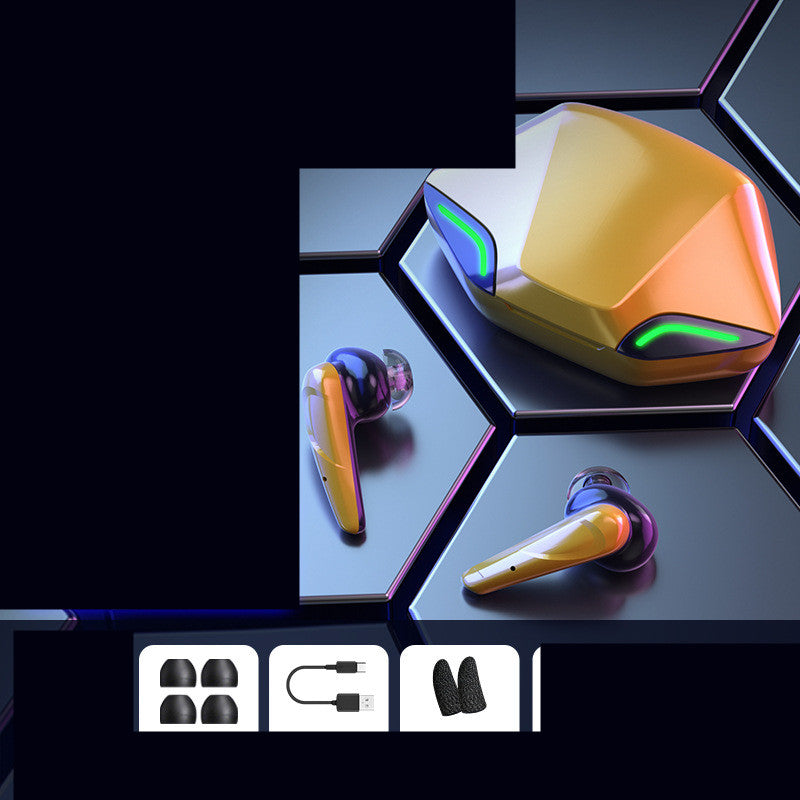 Wireless Bluetooth Gaming Earbuds – No Delay Sound, 24H Playtime with Charging Case