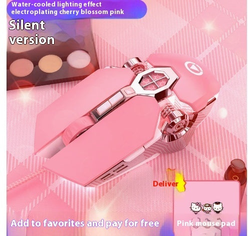 Wired Gaming Mouse – USB LED Light-Up Mouse with Silent Click