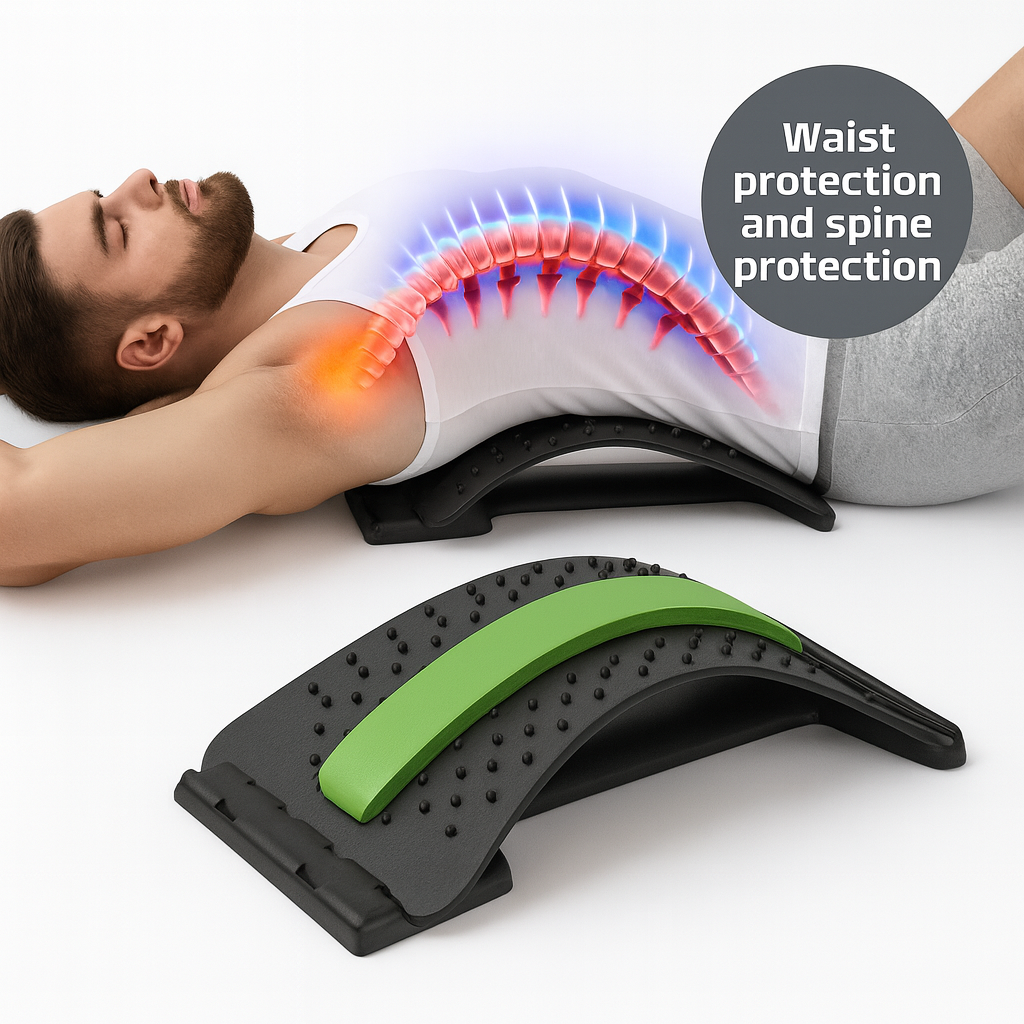 Justerbar ryggbår och ländryggsmassage