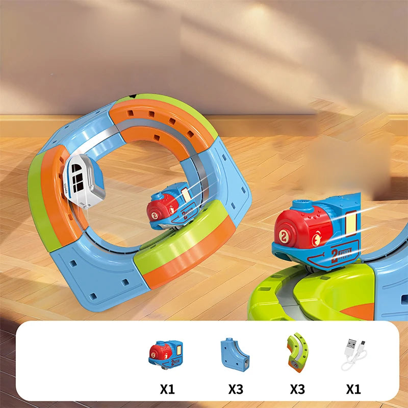 Magnetic Train Track Set for Kids – DIY 3D Educational Rail Toy