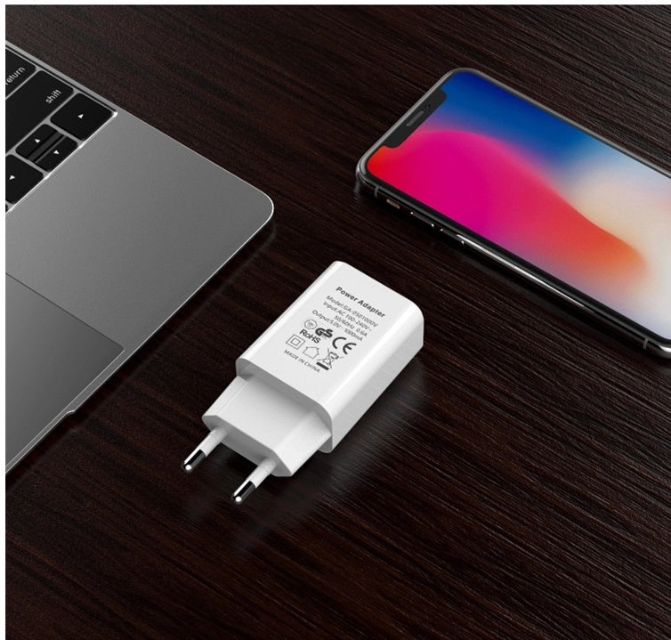 Smart USB-reseladdare 5V/1A (EU-kontakt) – CE-certifierad, kompakt och bärbar