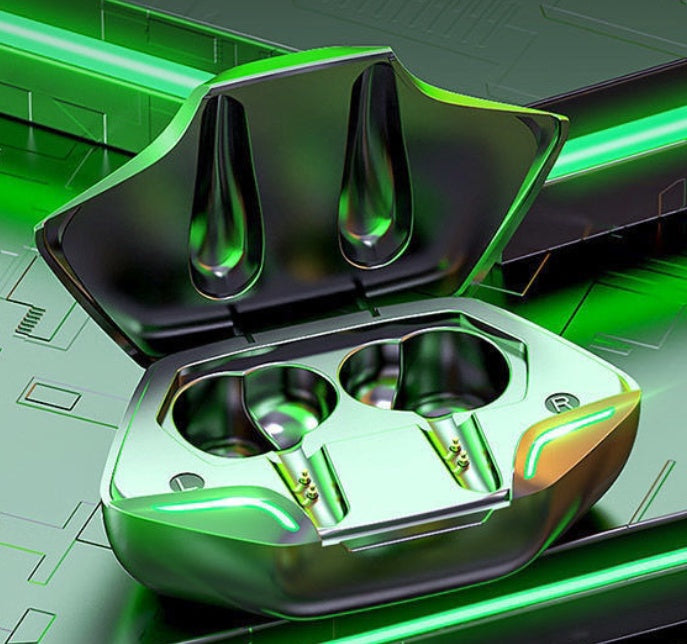 Wireless Bluetooth Gaming Earbuds – No Delay Sound, 24H Playtime with Charging Case