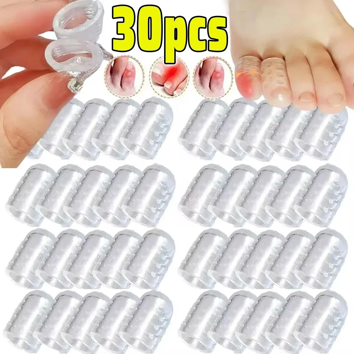 Silicone Gel Toe Protectors – Soft, Breathable & Pain Relief Caps